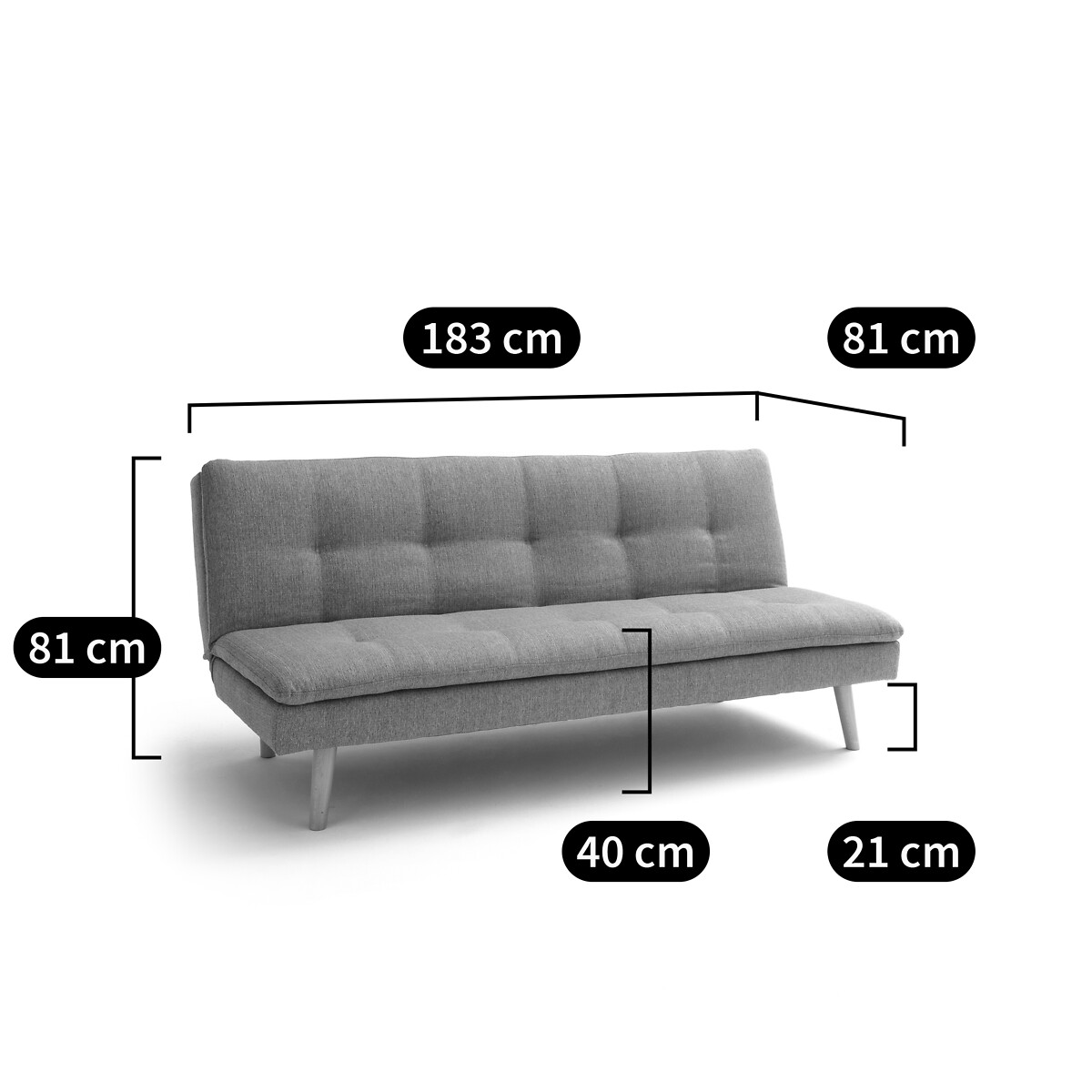 Раскладной диван в стиле минимализм amagonaLa Redoute Interieurs купить винтернет-магазине